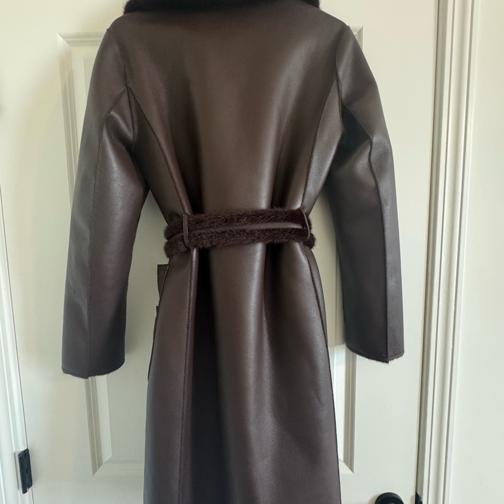 Lamarque Dark Brown Trench Coat